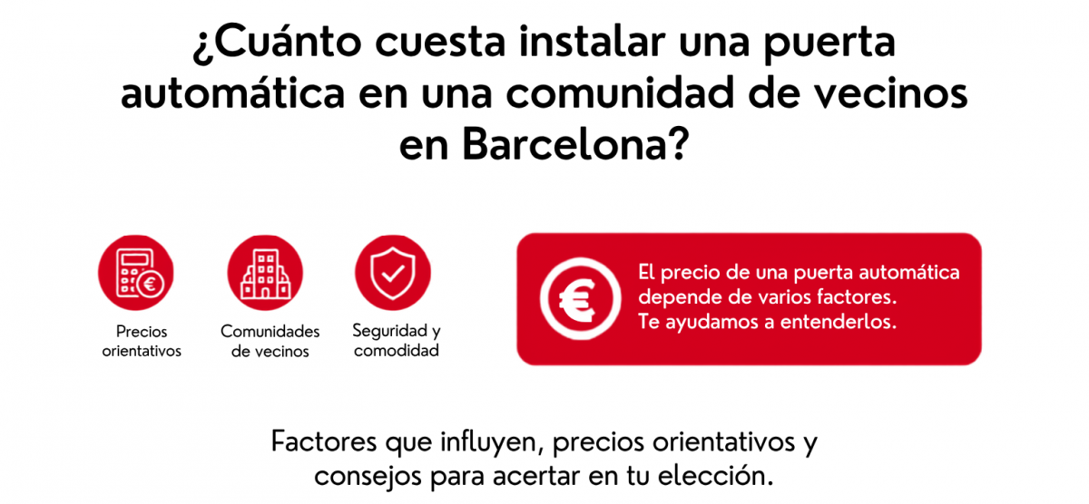 Guía para administradores de fincas: todo lo que debes saber sobre puertas automáticas en Barcelona