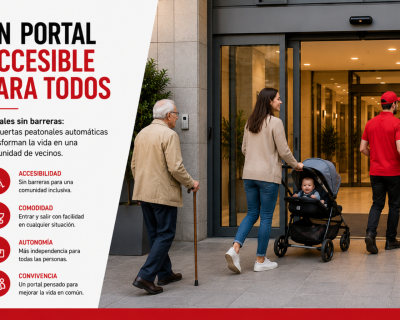 Portales sin barreras: Cómo las puertas peatonales automáticas transforman la vida en una comunidad de vecinos